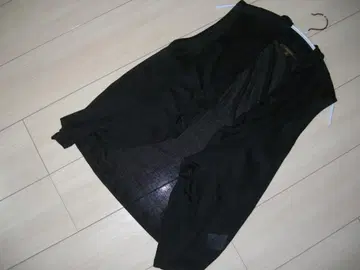 월드 esche 에쉬 엘레강트 드레이프 티셔츠 베스트 블랙 40