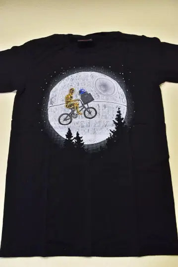 재미있는 셔츠 패러디 셔츠 STAR WARS x E.T XL 블랙