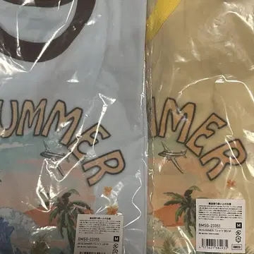BE:SUMMER 티셔츠 LB, BG 2점 세트 [M 사이즈]