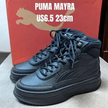 시착용 PUMA MAYRA 23cm 블랙 두꺼운 밑창