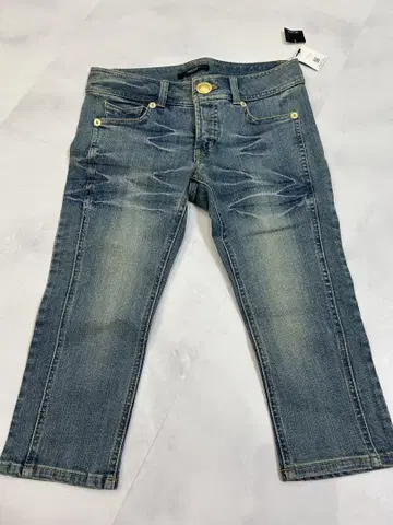 미 라이트 블루 크롭 청바지