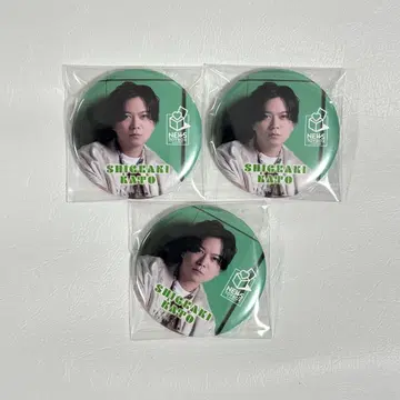 NEWS 조이폴리스 캔뱃지 카토 시게아키 3세트