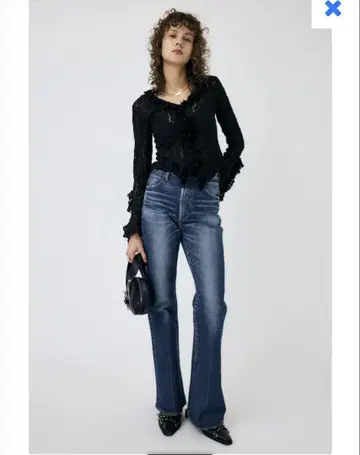 MOUSSY MVS D/BLU FLARE 사이즈 26