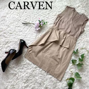 [인기] CARVEN 카라벤 프릴 카슈쿨 원피스 슬리브리스