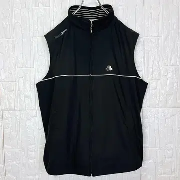 Black&White 베스트 LL 블랙 넉넉한 핏 [ 1126 ]