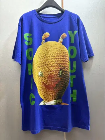 라스트 1장 Sonic Youth T셔츠 파랑 L