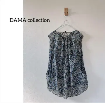 DAMA 컬렉션  컬렉션 에스닉 패턴 톱 블라우스