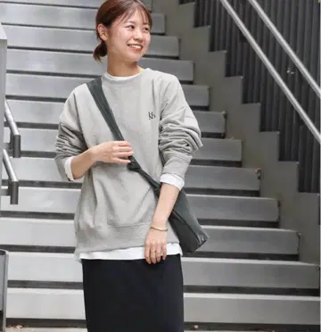 저널 스탠다드 레 티셔츠 레이어드 스웨트셔츠