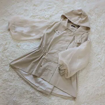 라-제메 후드 스프링 재킷 아우터 얇은 소재 베이지