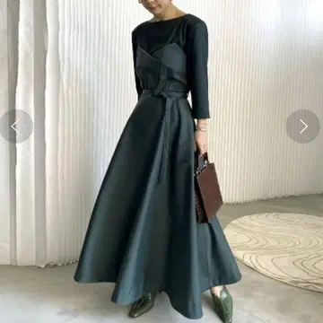 미품 아메리 빈티지 디포메이션 레이디 드레스 M