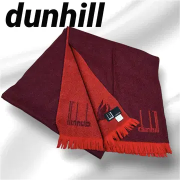 던힐 캐시미어 머플러 자수 로고 장식 스코틀랜드