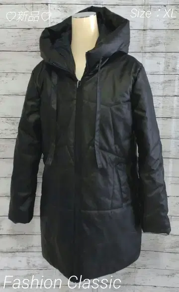 새상품 Fashion Classic 충전솜 인조 가죽 하프 코트