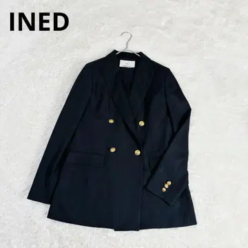 539 이네드 테일러드 자켓 더블 네이비 블레이저 골드 버튼 사이즈 11