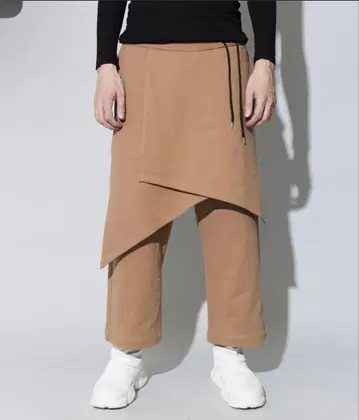 [ NO ID. ] 랩 배기 앵클 팬츠 베이지