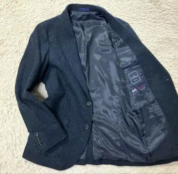 MOON 네이비 계열 테일러드 재킷