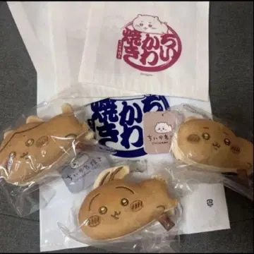 새상품 치이카와 야키 치이카와 토끼 하치와레 봉제 인형 마스코트 3세트