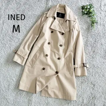 INED 이네드 트렌치코트 베이지 베이직 스테디셀러 인기 M 3351