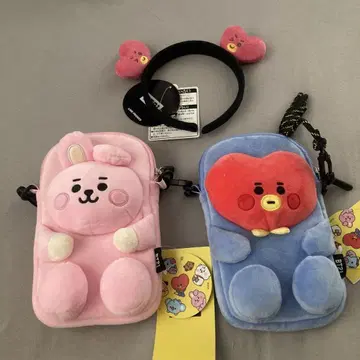 쿠키와 타타의 봉제 인형 파우치 세트