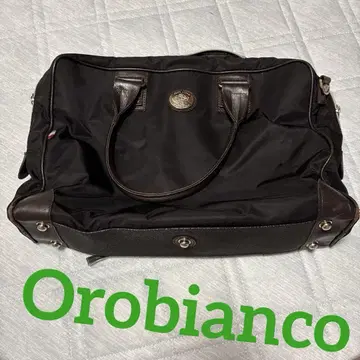 Orobianco 비즈니스 가방 검정색 나일론 소재