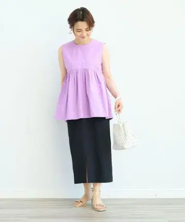 그린 라벨 리라크싱 트리코트 I 라인 스커트