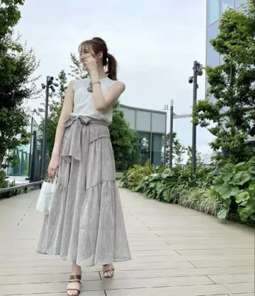 코코딜 라미 라이크 오간자 볼륨 스커트