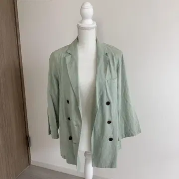새상품급 MilaOwen 스카치 버튼 더블 셔츠 자켓