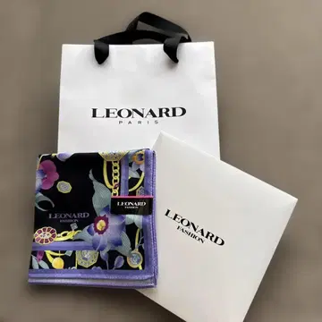 LEONARD 꽃무늬 손수건 선물 세트
