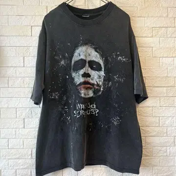 조커 티셔츠 M 사이즈 페인트 얼룩 중고품 JOKER T 차콜 그레이