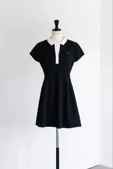 herlipto Short Sleeve Polo Mini Dress S