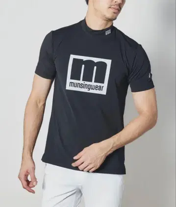 Munsingwear 먼싱웨어 반팔 모크넥 셔츠 남성용