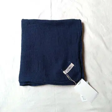 nest robe 린넨 스퀘어 스톨 네이비 미사용품