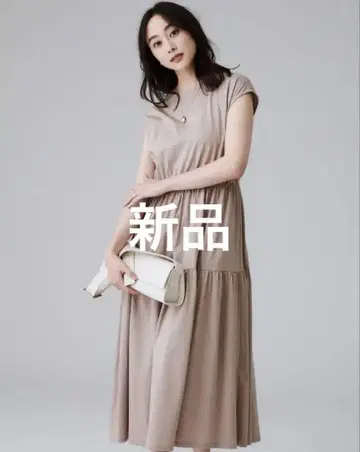 티어드/세탁 가능/여름 원피스] 코튼 롱 원피스 새상품