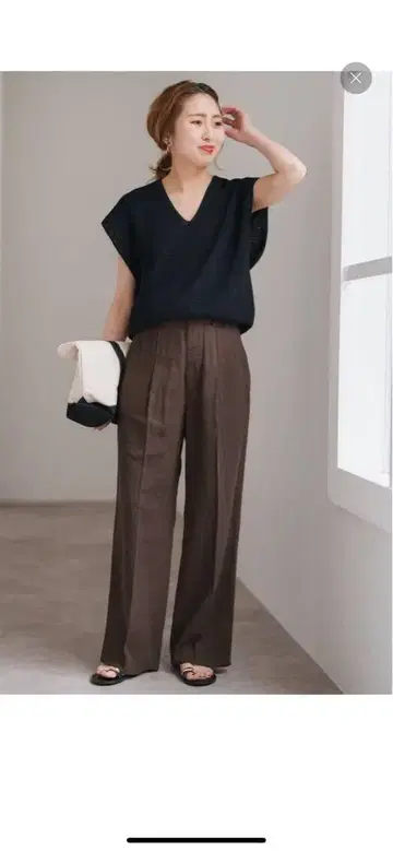 Spick and Span 하이브리드 라미 1 팬츠 브라운 36