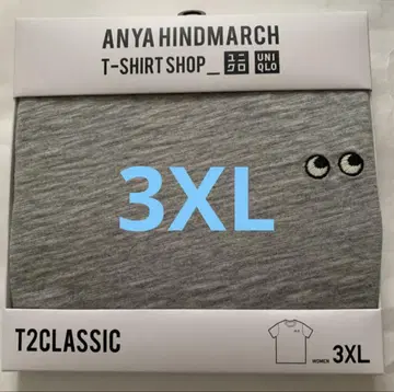신품 유니클로 아니야 하인드마치 T2CLASSIC 슬럽 티셔츠 3XL