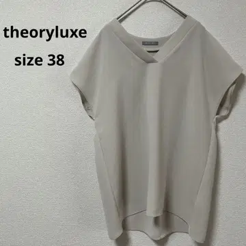 [ 새상품급 ] theoryluxe 띠어리 럭스 블라우스 슬리브리스 38