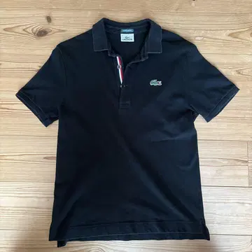 라코스테 피케 셔츠 사이즈 3 블랙 LACOSTE EXCLUSIVE