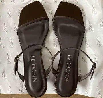 LE TALON 스트랩 샌들 힐 3.5cm M 사이즈