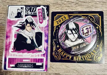 블리치 BLEACH 디오라마 피규어 캔 배지 생일  백야