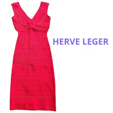 새상품급 HERVE LEGER 엘베레제 밴디지 원피스