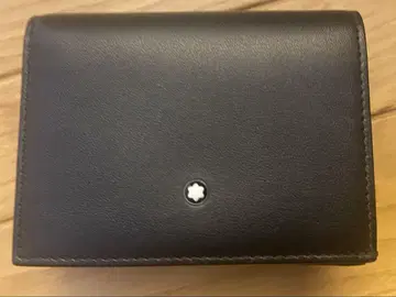 MONTBLANC 3단 폴더형 지갑 블랙 가죽