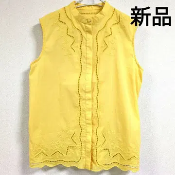신품 B.C STOCK 커트워크 자수 블라우스 SIMPLICITE