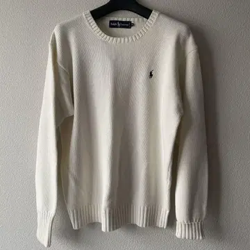 Ralph Lauren 랄프 로렌 니트 스웨터 M 화이트 계열