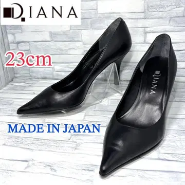 컨디션 최상 다이애나 펌프스 하이힐 천연 가죽 일본제 블랙 23cm