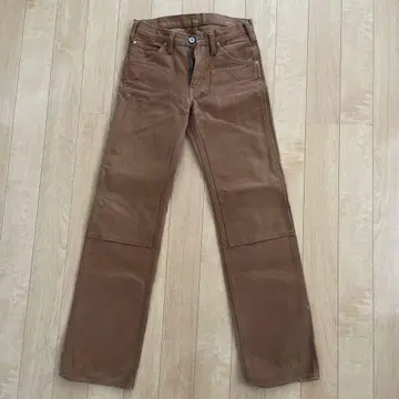 아이언 하트 브라운 데님 팬츠