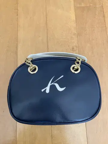 키타무라 네이비 로고 핸드백