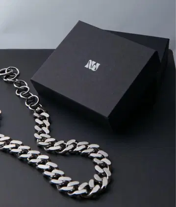 mi기획 luis 실버 체인 목걸이