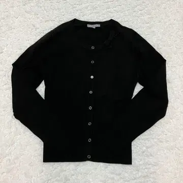 [ LAURA ASHLEY ] 새상품급 로라 애슐리 리본 가디건 블랙 L