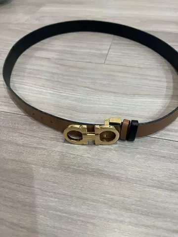 미품 Salvatore Ferragamo 가죽 리버시블 벨트