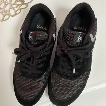 le coq sportif 블랙 스웨이드 스니커즈 23cm