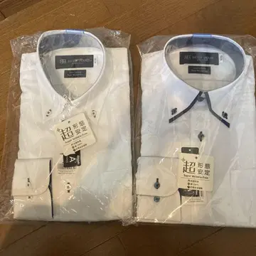 BRICK HOUSE 초고탄성 화이트 셔츠 M 사이즈 2장 세트